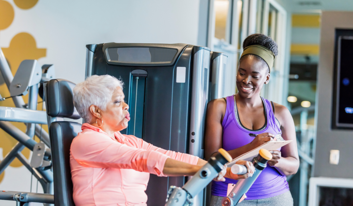 Seniors Working out